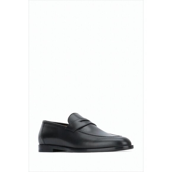 Loro Piana Penny Loafers In Smooth Calf Leather - NWT